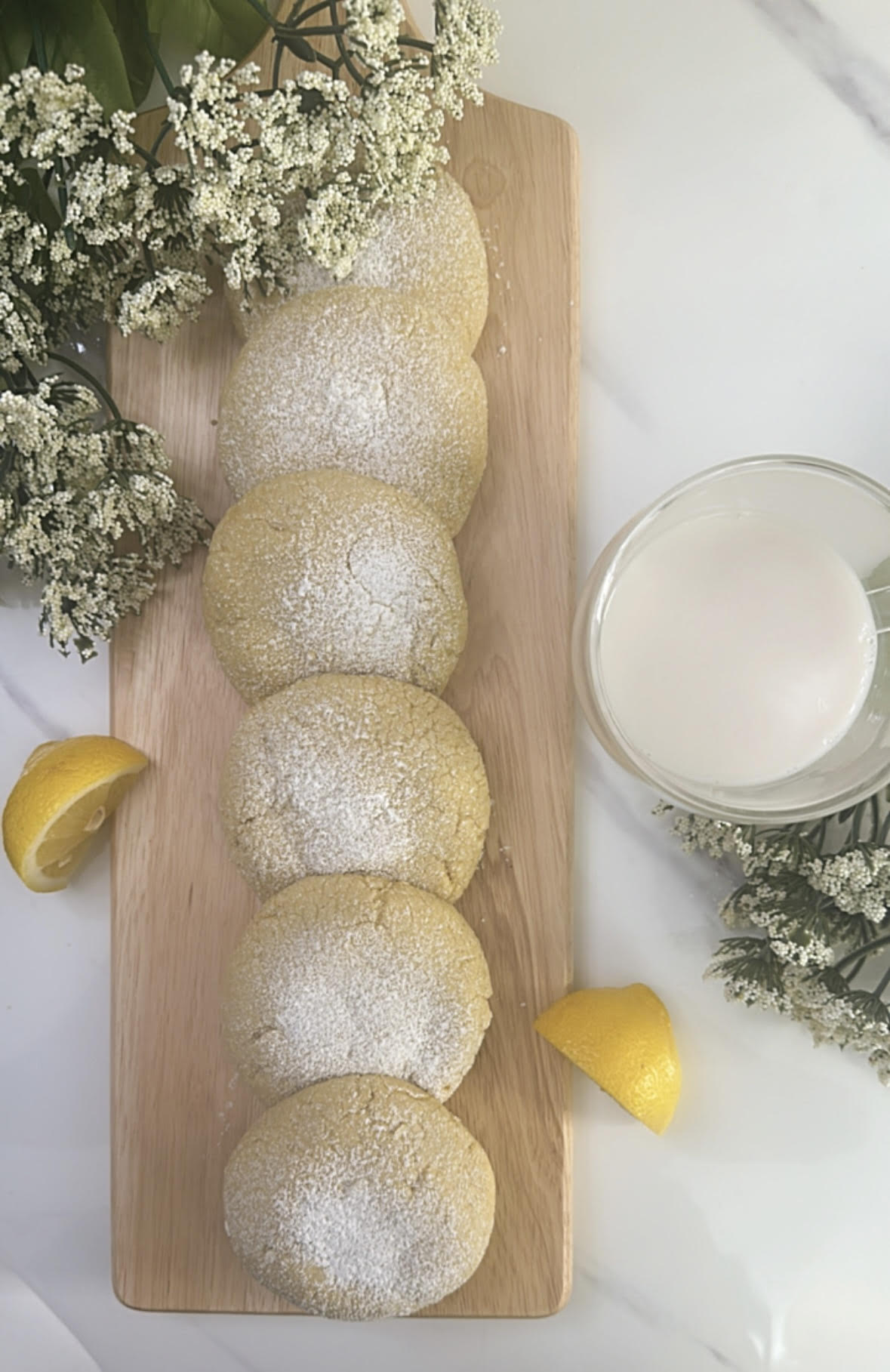 LEMON BUTTER CRINKLE COOKIE