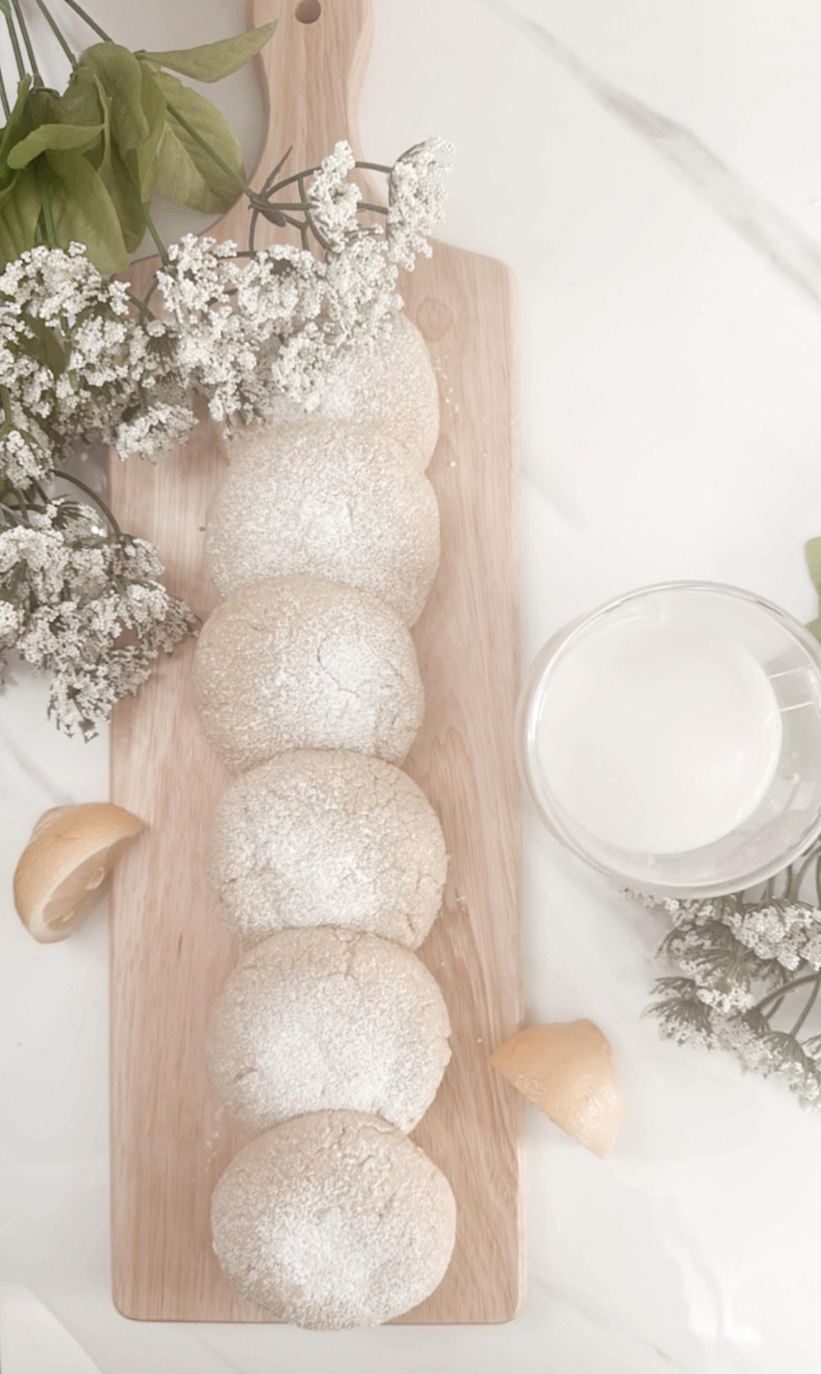 LEMON BUTTER CRINKLE COOKIE